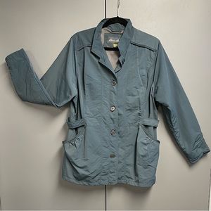 Eddie Bauer Women’s Travex Jacket Size XL Green Windbreaker/Rain Jacket